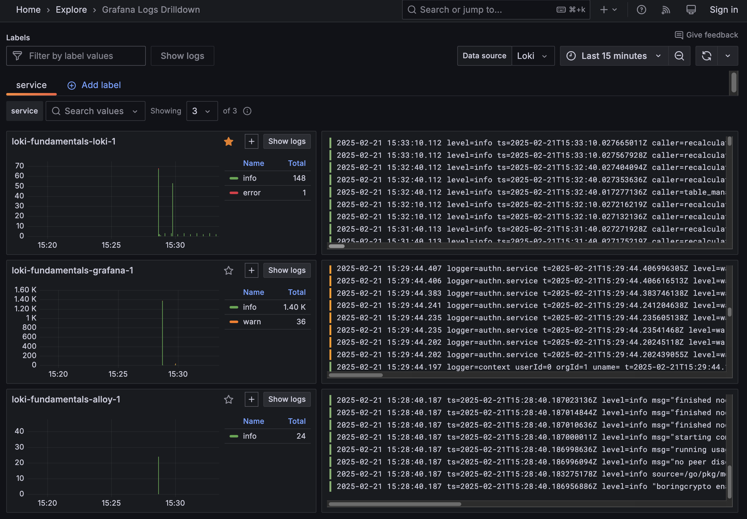 Grafana Logs Drilldown Grafana Logs Drilldown